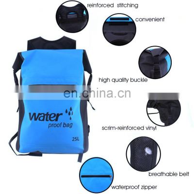 Outdoor Water Sports Waterproof Lightweight hiking waterproof Shoulder Straps Dry Bags Backpack Ocean Pack
