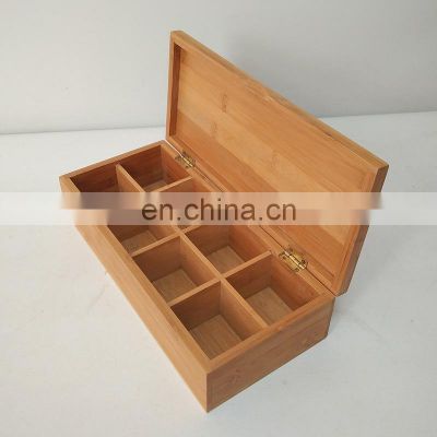 Bamboo Tea Box Storage Premium Durable Kitchen With Lid Bamboo Storage Box Pantry Organizer Home Storage & Organization