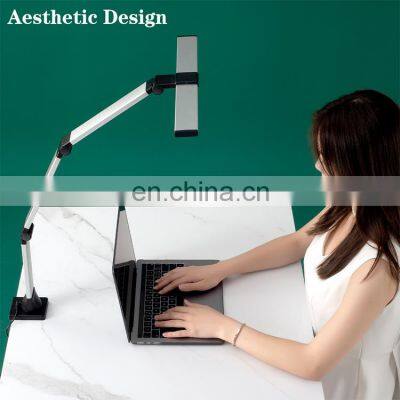 2022 New Modern Desk Lamp Swing-Arm Dimmable Office Lamp With Touch Control Adapter LED Desk Lamp With USB Charging Port