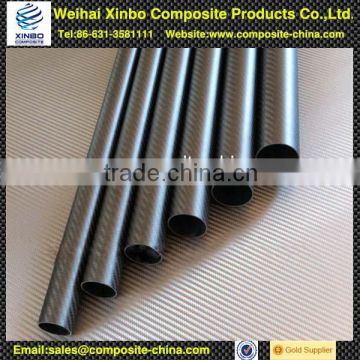 100% carbon fiber tubes with matte surface finish from China