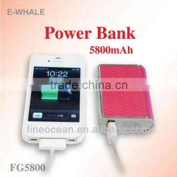 New Universal power bank external battery charger 5800mAh