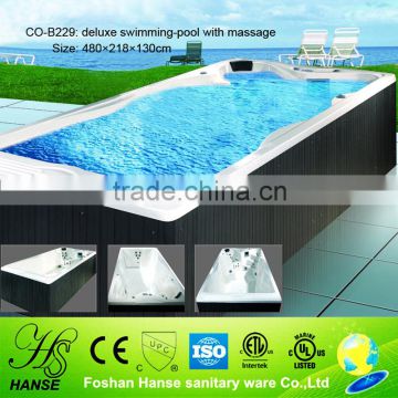 4.8m length above ground pool,sex massage outdoor spa,garden swimming pool