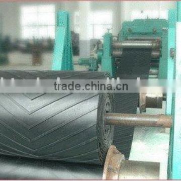v type patterned chevron rubber conveyor belt