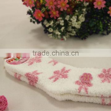 Half-cashmere Colorful Girl Women Thermal Home Socks