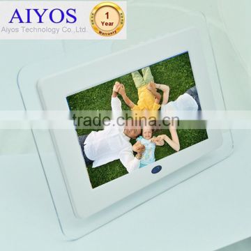 Acrylic Frame Material LCD Video Display 7inch Chinese Sex digital photo frame