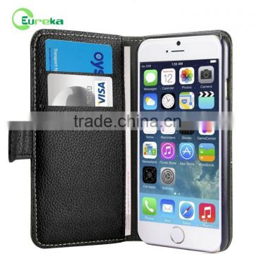 High quality 2 credit card slot wallet leather mobile phone case for HTC desire eye 910