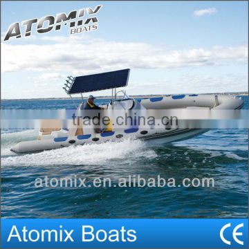 8m Fiberglass hull inflatable boat with Volvo Penta inboard engine (7500 RIB)