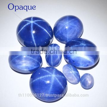 117.00 Ct Blue Star Sapphire 6 Rays Lab Created Stone