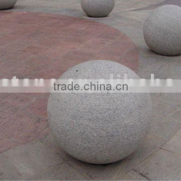 Round ball stone bollard