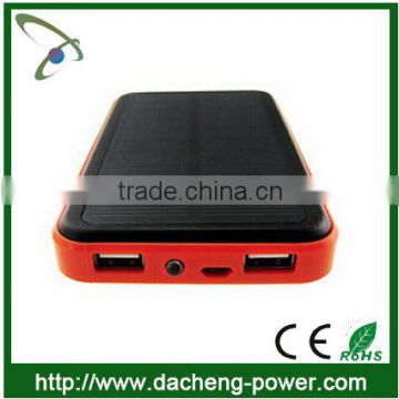 10000 mAH solar mobile phone battery charger with waterproof design