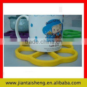 Flexible rubber coffee cup pad with FDA
