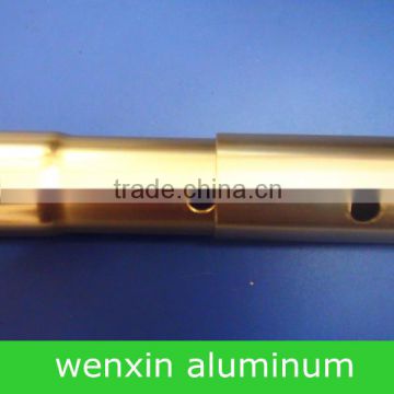 Golden shrinkage aluminum tube