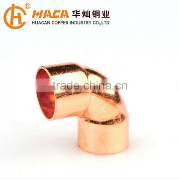 China Factory Supply Equal copper 90 degree elbow pipe fitting