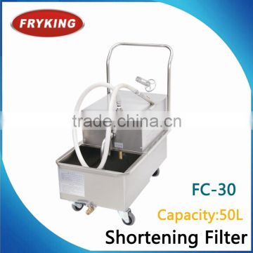 sanitary frying oil filter cart