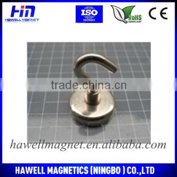 High quality pot magnet neodymium hook magnet