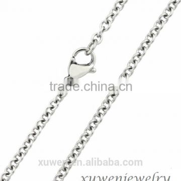 thin 1mm width rolo cable 316l stainless steel chain