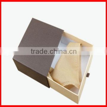 Custom best quality and cheap logo printing drawer box with ribbon
