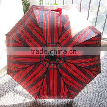 Red and black stick umbrella with high quality