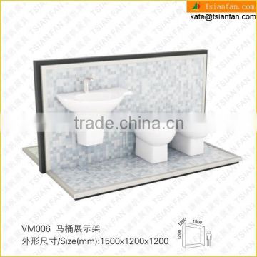 VM006---Cheap bathroom cabinet sanitary ware display racks
