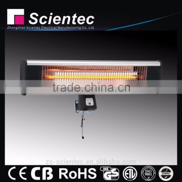 Wall Mounted Installation Electric Heater 1800W CE/GS/EMC/RoHS Approved Infrared Heater Outdoor