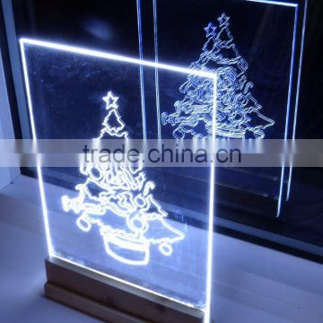 unique acrylic christmas table lamps