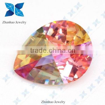 Colorful Multicolor Pear shaped Gemstone Beads