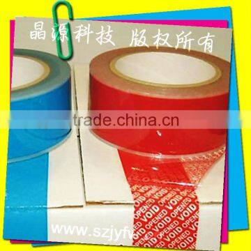Anti-counterfeiting VOID roll tamper evident sticker