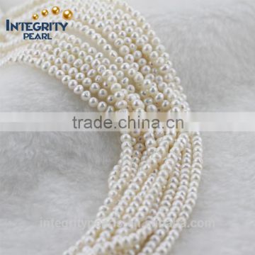 4.5-5mm AA- potato factory price natural zhuji freshwater pearl strand