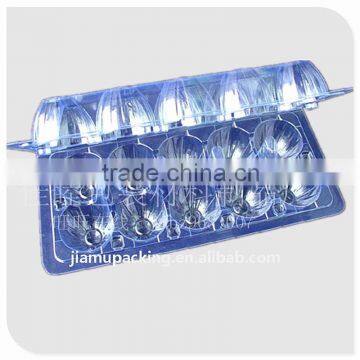 high quality plastic egg packaging tray in PET material