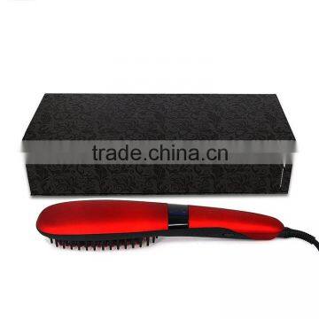 Anion electric hair straightener with removable comb brush
