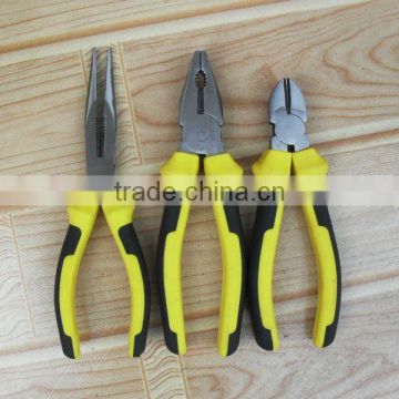 YF423 fine polished high quality plier swith double color handle