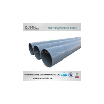 Good quality grey large diameter 1.0mpa 400mm PVC pipe for drainage