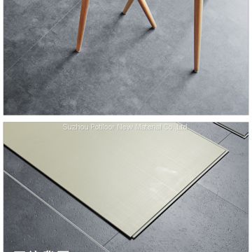 SPC floor vinyl flooring sheet tiles slotted click lock 4.0mm thickness 0.15mm wear layer