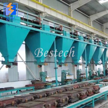 Foundry clay sand molding line for cookware production