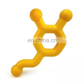 New dog toys molecular formula source of happiness dog activity toy for dog play and chew