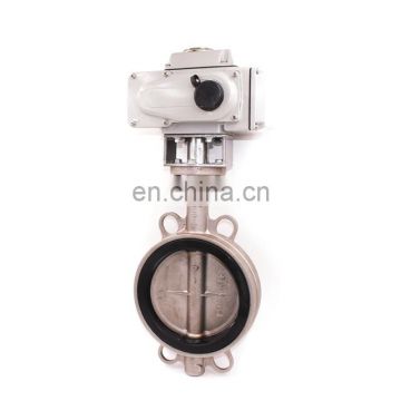 PTFE Acid Chemical Resistant Flow Control Electric Actuator Butterfly Valve