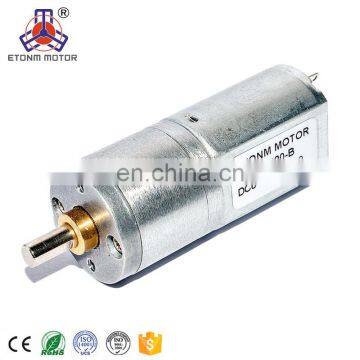 ETONM 80rpm 3v 6V brushed DC Spur Gear Motor 20mm Dia