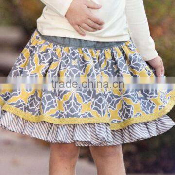 Hot Skirts 2014 Spring New Designer Knee Skirt Cotton Leisure All-match Girls Toddler ruffle mini skirt