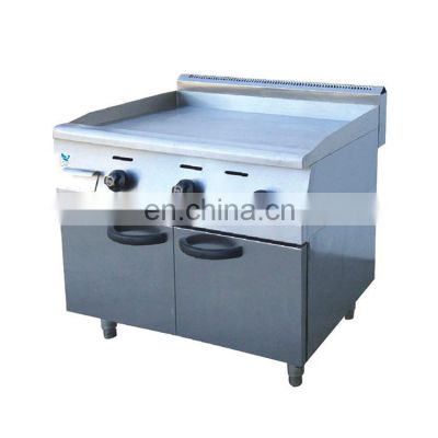 Industrial Gas Frytop with Cabinet/ Free Standing Gas HotPlate/ Frytop with Gas Safe Controller
