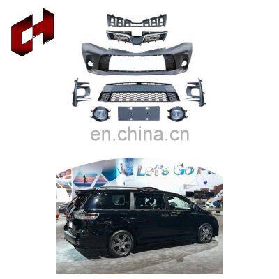 CH Good Quality Pp Material Black Bumper Plates Engine Hood Trunk Wing Led Light Body Kit For Toyota Sienna 2011-2016 To 2018
