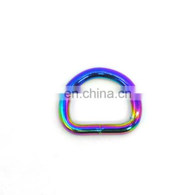 Customized hardware metal square welded D ring shape for belt buckle