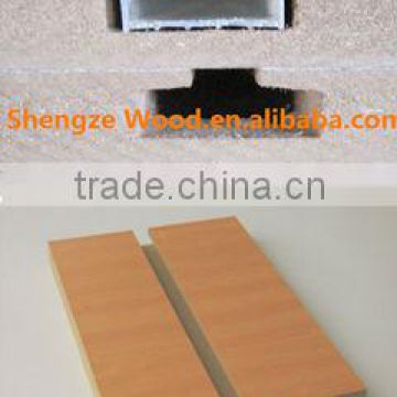 high quality slotted dark color wood grain melamine mdf board