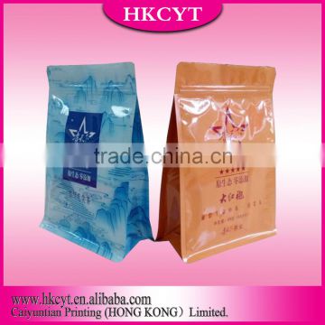Quad seal square bottom bag/ Square bottom tea bag/ Quad seal aluminumfoil square bottom tea bag