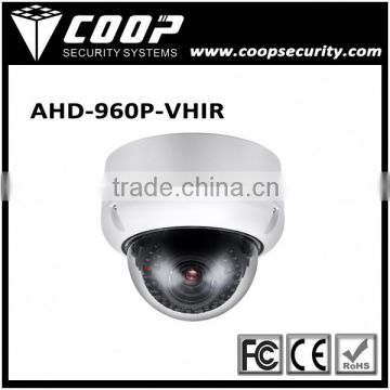 Vandalproof Dome camera with 1/3'' HDIS 960P True Day&Night AHD Output