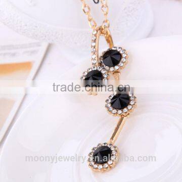 Wholesale factory derect sell female necklace, large crystal beads necklace jewelry