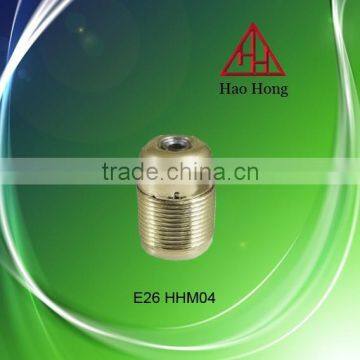 Hot sale E26 metal golden lamp base