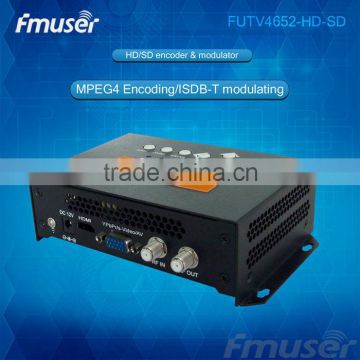 FUTV4652H ISDB-T MPEG-4 AVC/H.264 HD/SD Encoder Modulator (Tuner,HDMI,YPbPr/CVBS/S-Video in; RF out) for Home Use