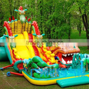 Hot Sale Inflatable Attraction Inflatable Dragon Slide