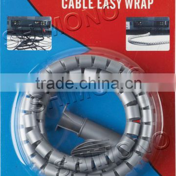 2016 hot sale 16 22 28mm diameter PE plastic cable wrap organizer