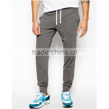 Cheap custom plain blank 100 cotton Skinny leg jogger Sweatpants